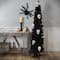6ft. Iridescent Charcoal Slim Halloween Tinsel Tree